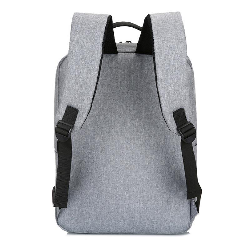 15.6 Laptop Backpack With Usb Charging - Waterproof Oxford Cloth Large Capacity - Grey