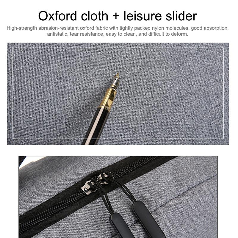 15.6 Laptop Backpack With Usb Charging - Waterproof Oxford Cloth Large Capacity - Grey
