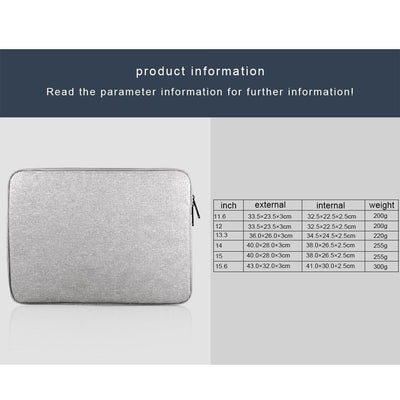 Universal Oxford Cloth Laptop Tablet Bag - 14-15.4 Inch - Business Inner Package - Grey