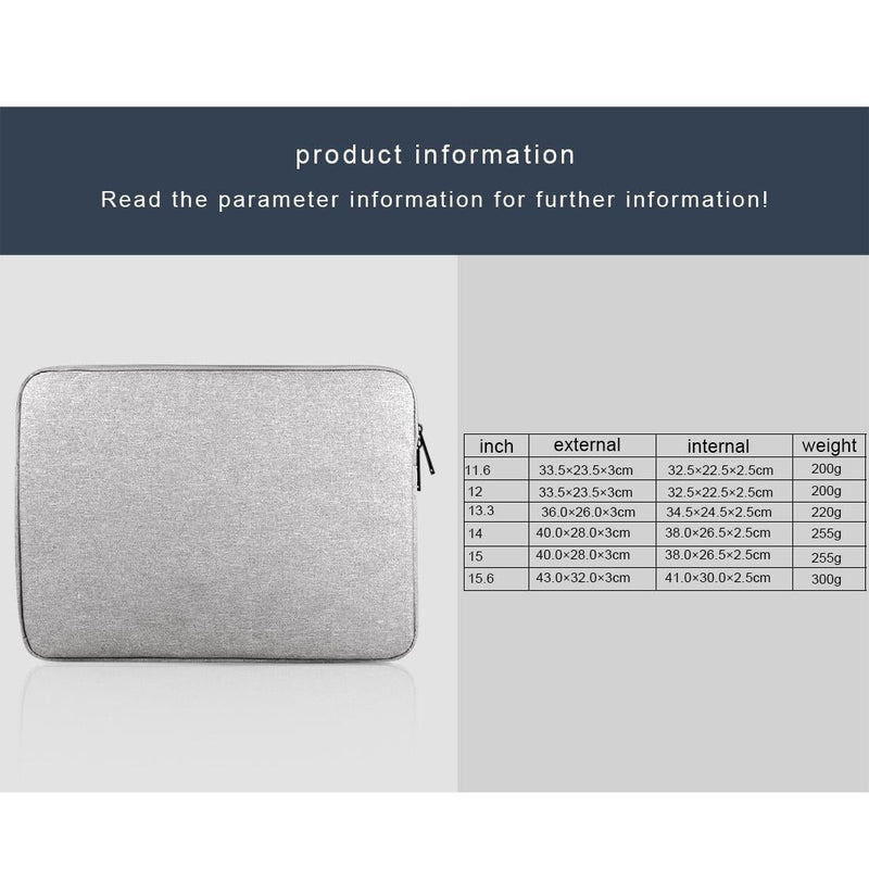 Universal Oxford Cloth Laptop Tablet Bag - 14-15.4 Inch - Business Inner Package - Grey
