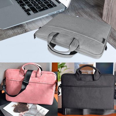 13.3 Inch Hidden Portable Strap One-shoulder Handbag - Waterproof Oxford Cloth - Light Grey