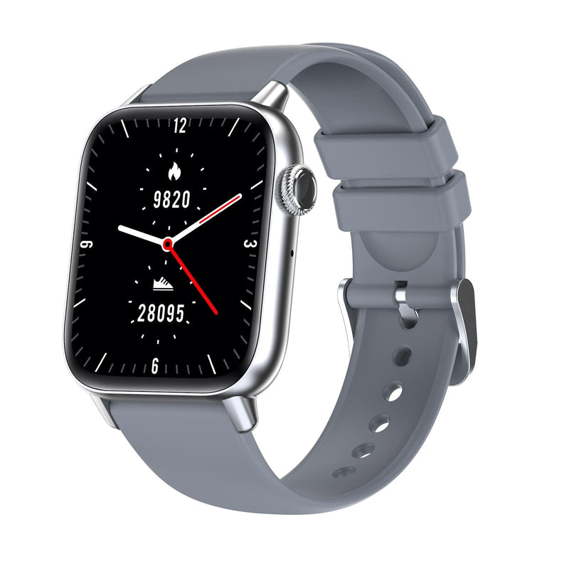 1.83 Inch Bt5.2 Smart Sport Watch Support Sleep / Heart Rate / Blood Oxygen / Temperature / Blood Pressure Health Monitor - Silver + Grey