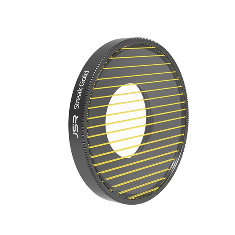 Enhanced Streak Drawing Lens Filter For Dji Action 3 - Gold