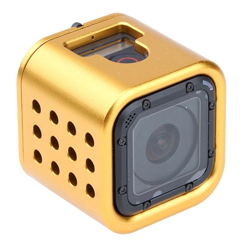 Aluminum Protective Cage For Gopro Session Cameras - Gold