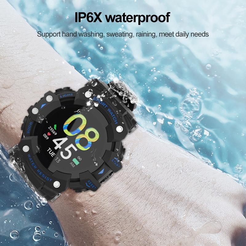 1.28 Inch Waterproof Smart Watch With Heart Rate & Blood Pressure Monitoring - Gold