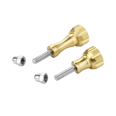 Aluminum Thumb Knob Set for Gopro Insta360 Dji Action Cameras - Gold