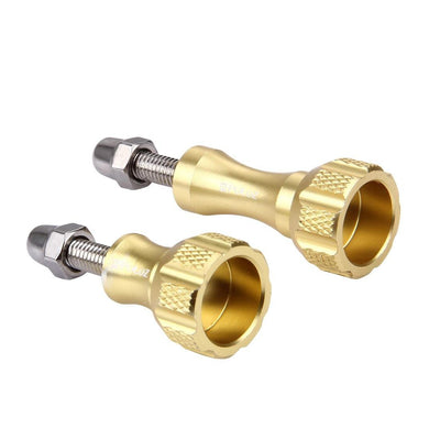Aluminum Thumb Knob Set for Gopro Insta360 Dji Action Cameras - Gold