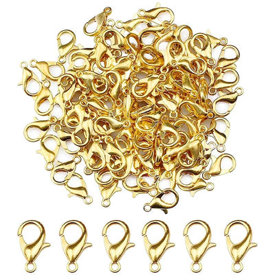 100 High Quality 12Mm Alloy Lobster Claw Jewelry Accessories