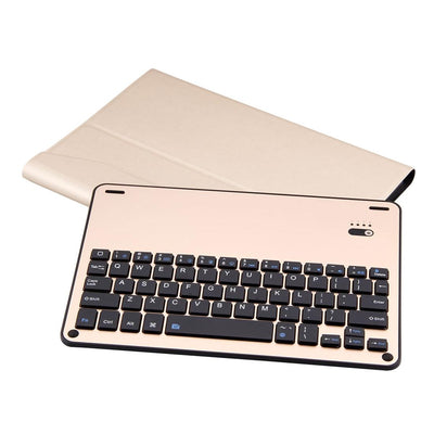 Aluminum Keyboard & Leather Tablet Case For Ipad Pro 10.5 / Air 2019 - Bluetooth Detachable Water Repellent - Gold