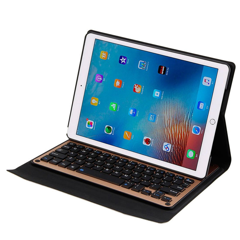 Aluminum Keyboard & Leather Tablet Case For Ipad Pro 10.5 / Air 2019 - Bluetooth Detachable Water Repellent - Gold