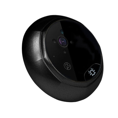 2.4 Screen 2.0Mp Security Camera With Night Vision And Video Recording - No Disturb Peephole Viewer - Gold