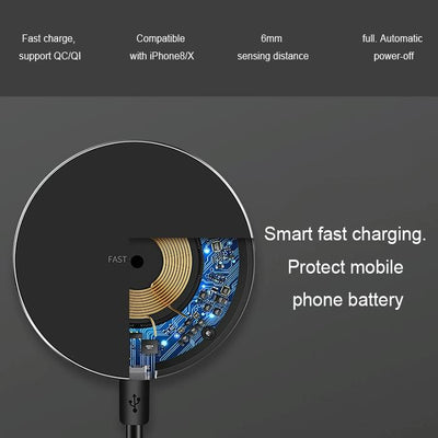 Ultra Thin Wireless Fast Charging Pad - Gold