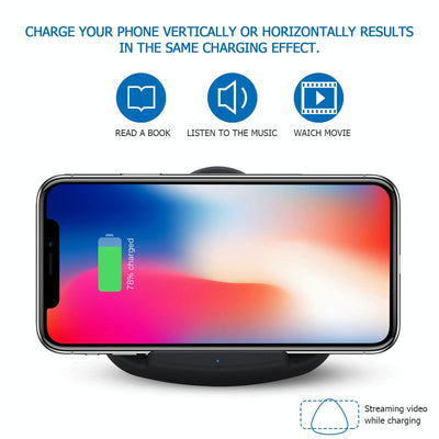 10W Fast Charging Qi Wireless Charger Pad - Gold