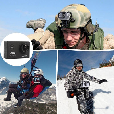 170 Degree Wide Angle Wifi Action Camera with Waterproof Case - Supports 64gb Micro Sd - Gold