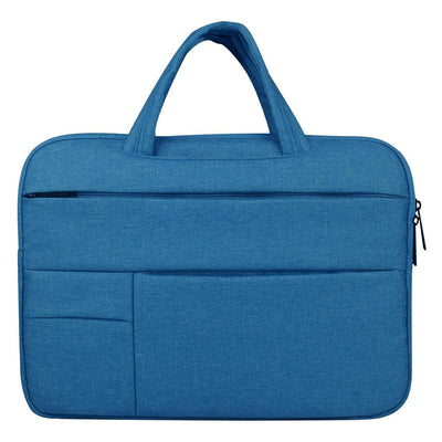 14 Inch Laptop Tablet Bag With Multiple Pockets And Soft Handle - Blue