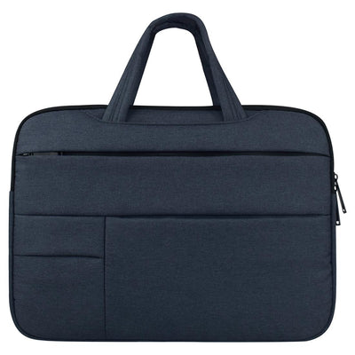 14 Inch Laptop Tablet Bag With Multiple Pockets And Soft Handle - Blue