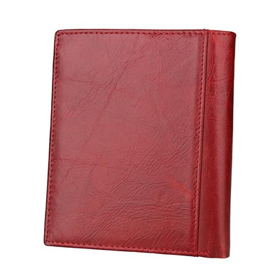 Leather Rfid Passport Wallet - Multi-function - Blue