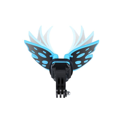Gopro Helmet Mount Adapter - Butterfly Design - Blue