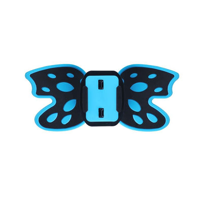 Gopro Helmet Mount Adapter - Butterfly Design - Blue
