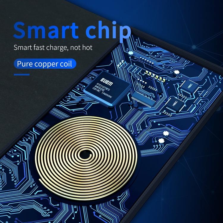 10W Qi Wireless Charger Mouse Pad 26.2 X 19.8 X 0.65Cm - Blue