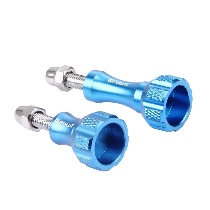Aluminum Thumb Knob Set For Gopro Insta360 Dji Action Cameras - Blue