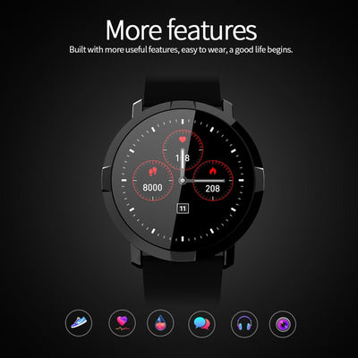 Waterproof Smart Bracelet With Heart Rate Monitor And Sleep Tracker - Blue