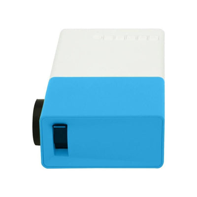 Portable Mini Home Theater Projector - 400 Lumens Hdmi / Av / Sd / Usb Remote Control - Blue
