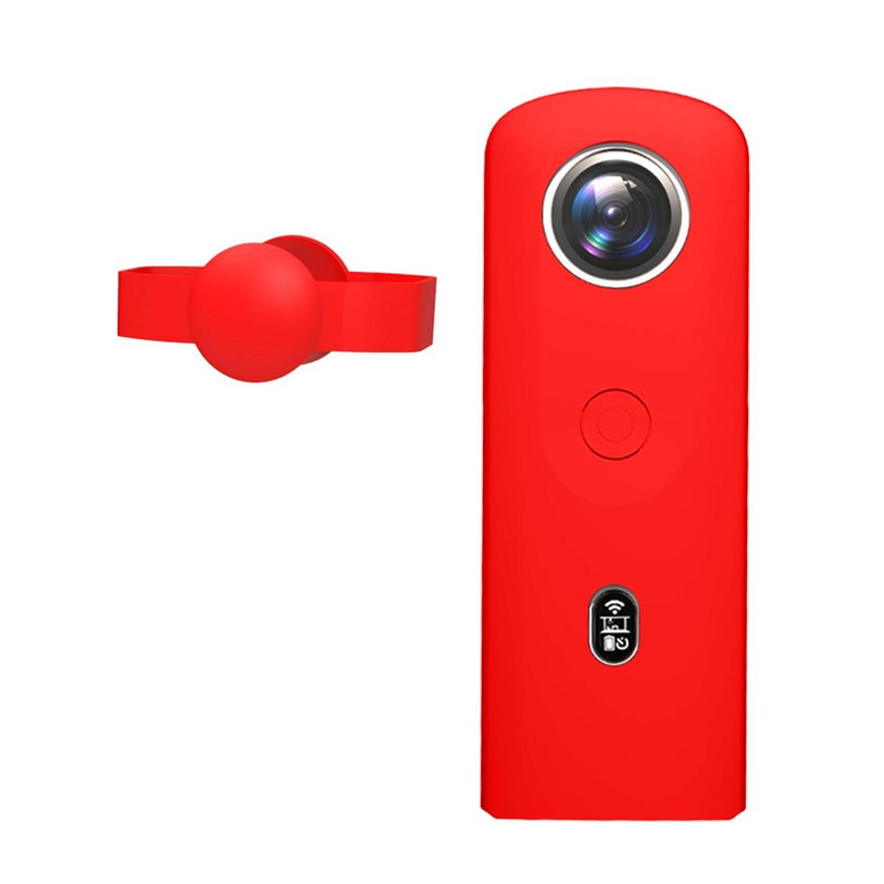 360 Camera Silicone Case with Lens Cover for Ricoh Theta Sc2 - Blue
