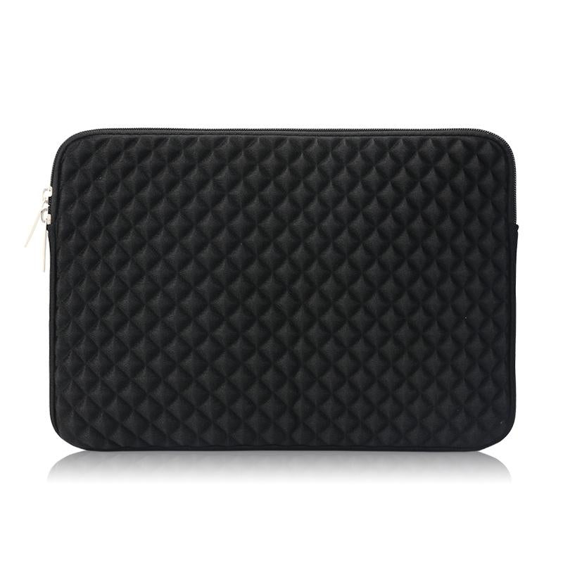 12-13 Inch Diamond Texture Laptop Liner Bag In Black - Lb0146L