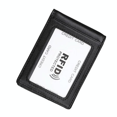 Anti-magnetic Leather Rfid Wallet - Sleek & Secure - Blue