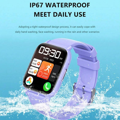 1.83 Inch Ip68 Waterproof Smart Watch Support Body Temperature Monitoring / Heart Rate / Blood Oxygen / Blood Pressure Monitoring - Blue