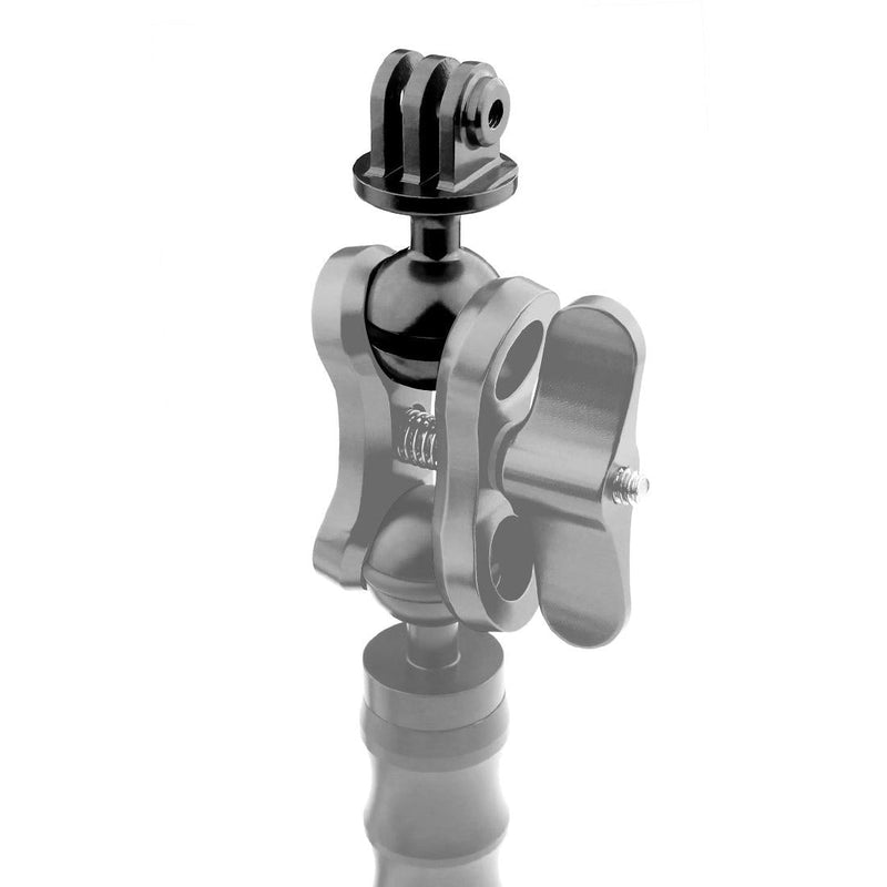 Aluminum Ball Head Adapter for Gopro Insta360 Dji Action Cameras - 2.5cm Diameter - Blue