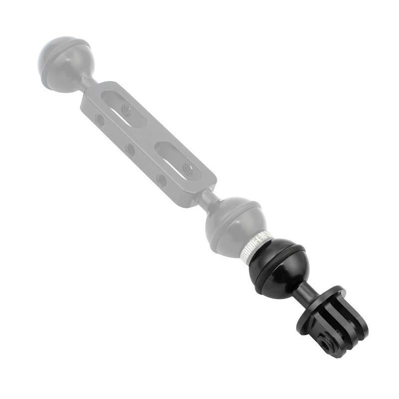 Aluminum Ball Head Adapter for Gopro Insta360 Dji Action Cameras - 2.5cm Diameter - Blue