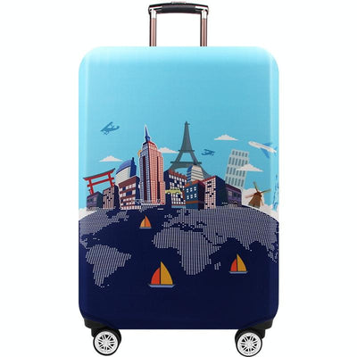 Medium Elastic Luggage Cover - Thick Wear-resistant Anti-dust Protection - Wide Sea And Sky