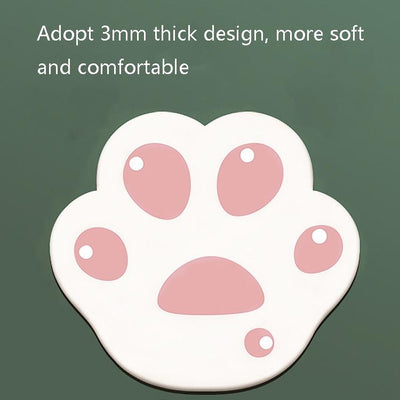 3 Piece Cute Cartoon Cat Claw Mouse Pad Set 280 X 250 X 3Mm - Creamy-White