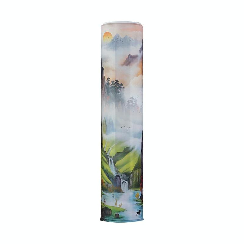 185 X 40 Cm Elastic Cloth Cabinet Air Conditioner Dust Cover - Blue Peacock
