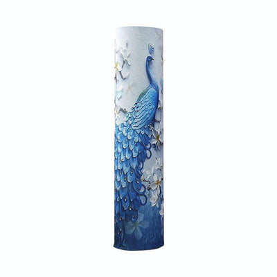 185 X 40 Cm Elastic Cloth Cabinet Air Conditioner Dust Cover - Blue Peacock
