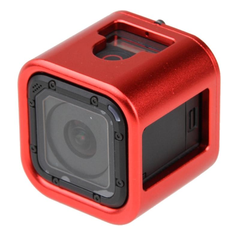 Aluminum Protective Cage for Gopro Session Cameras - Red