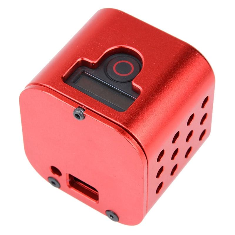 Aluminum Protective Cage for Gopro Session Cameras - Red