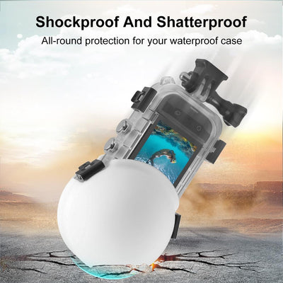 Silicone Dive Case Lens Guard For Insta360 X3 / X4 - Invisible And Protective - Red