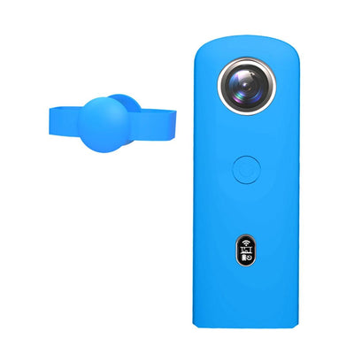 360 Camera Silicone Case with Lens Cover for Ricoh Theta Sc2 - Red