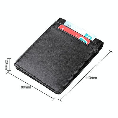 Anti-magnetic Leather Rfid Wallet - Sleek & Secure - Red