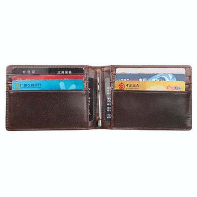 Anti-magnetic Leather Rfid Wallet - Sleek & Secure - Red