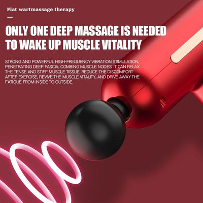 Adjustable Mini Electric Massage Gun With Usb Charging And Three-Speed Vibration