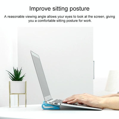 Adjustable Notebook Stand for Improved Cooling and Comfort - Red