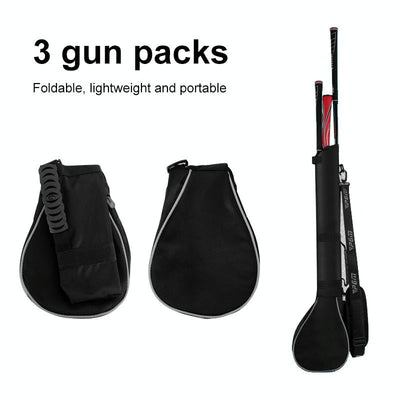 Portable Foldable Golf Ball Bag - Nylon - Black Red