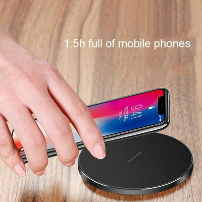 Ultra Thin Wireless Fast Charging Pad - Black Red