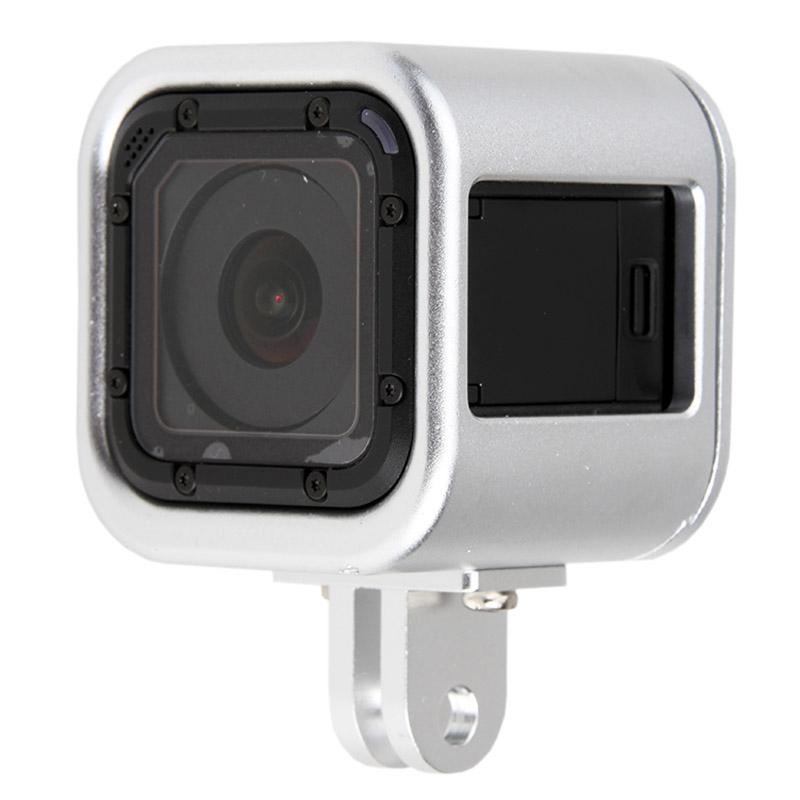 Aluminum Protective Cage for Gopro Session Cameras - Silver