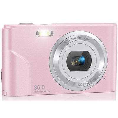 36Mp 2.7K Full Hd Digital Camera With 16X Zoom For Children - 2.4 Inch Screen - Silver