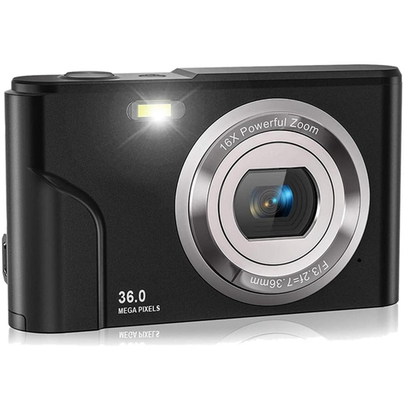 36Mp 2.7K Full Hd Digital Camera With 16X Zoom For Children - 2.4 Inch Screen - Silver